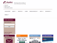 Tablet Screenshot of daymetcu.com